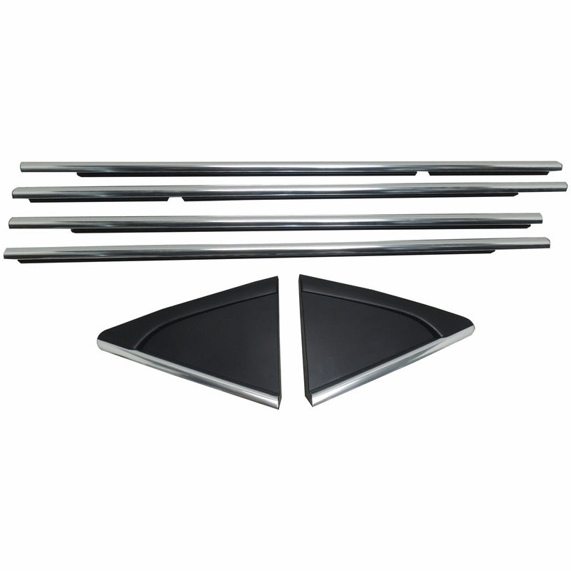 Chrome Door Seal Kit 4 w/Chrome Applique Pair 2011-15 Cruze 95242709/10/11/12-1