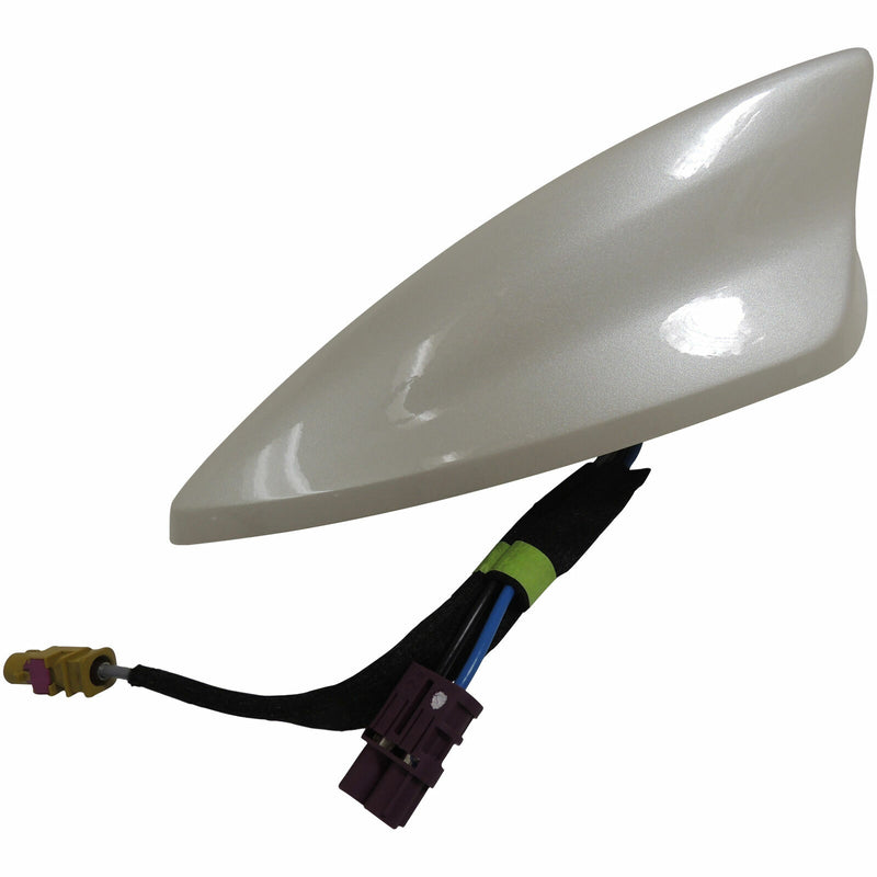 Shark Fin Style Antenna Assembly w/Satellite White Diamond Verano 23346646 15-16-1