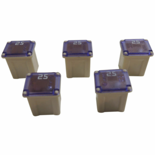 Low Profile Cartridge Fuse 5-Pack 25 Amp SBFC-LPJ Type Slow Blow White PEC 3472-1