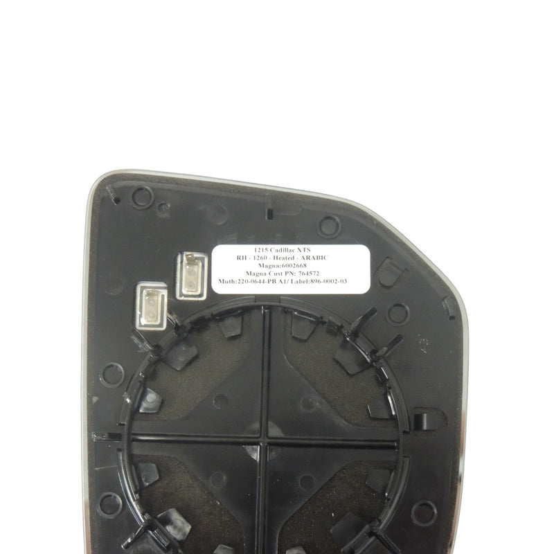 Outside Mirror Glass RH DX1 UFT UVH Arabic Warning 2014-17 Cadillac XTS 84159978-3