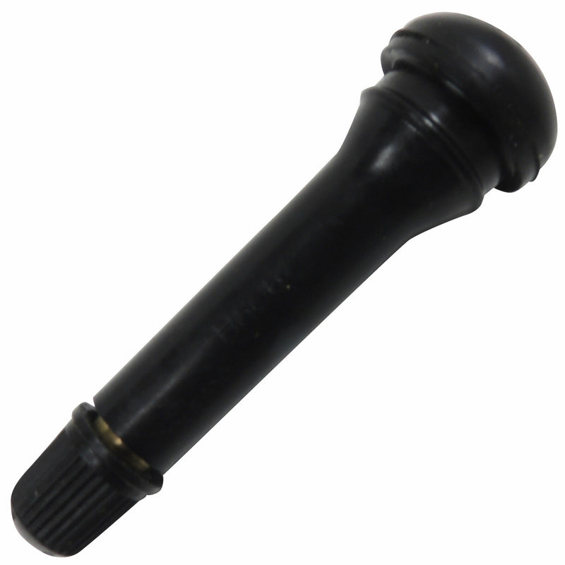 Black Rubber Tire Valve Stems 10 Standard 2 Inch Length Tubeless 0.453 Dia TR418-2