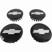 Centercaps Set Of Four 4 Black w/Bowtie Logo 2016-18 Camaro 23115617 9595010-1