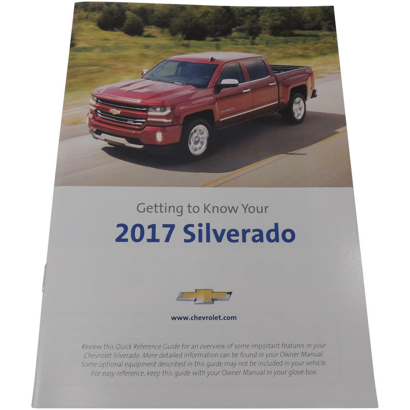 New OEM Owners Manual Portfolio Information Booklet 2017 Silverado 84360173-3