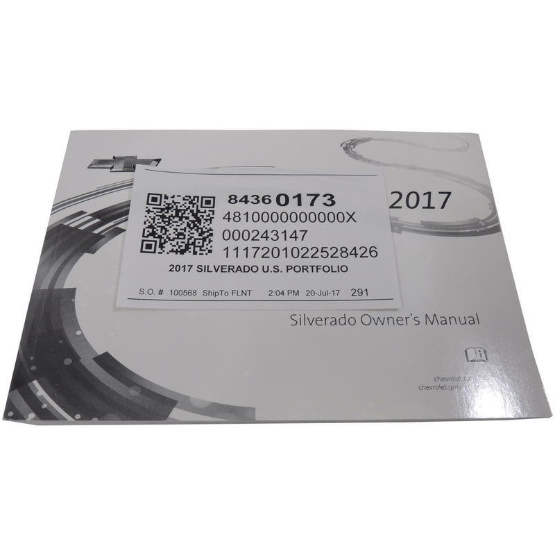 New OEM Owners Manual Portfolio Information Booklet 2017 Silverado 84360173-2