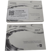 Information Package/Owner's Manual 2017 GMC Sierra Canada Portfolio 84360176-1