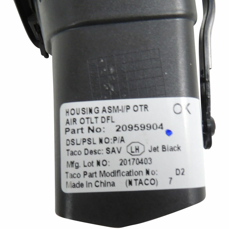 New OEM GM AC Heater Vent Outlet LH Jet Black 2011-17 Buick Regal 20959904-3
