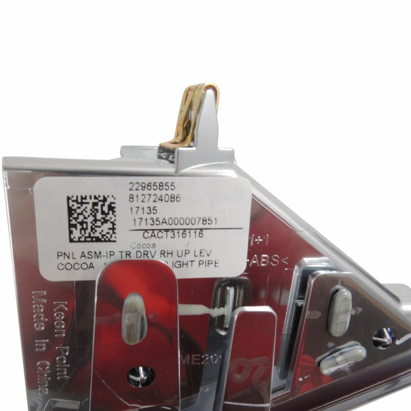 OEM GM Driver Side I/P Pad RH w/Lamp Package Cocoa/Platinum 2013-16 XTS 22965855-3