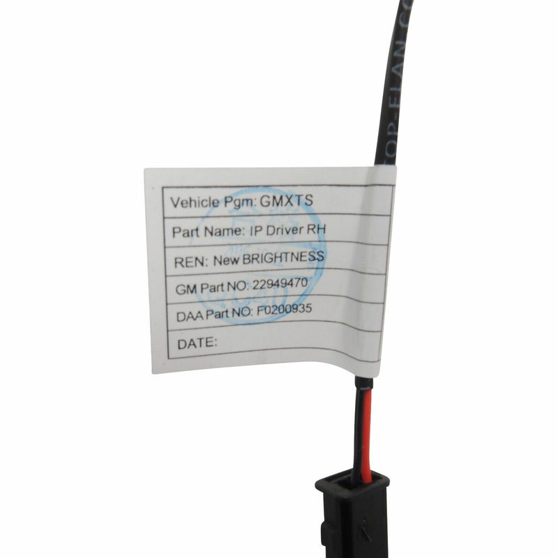 OEM GM Driver Side I/P Pad RH w/Lamp Package Cocoa/Platinum 2013-16 XTS 22965855-4