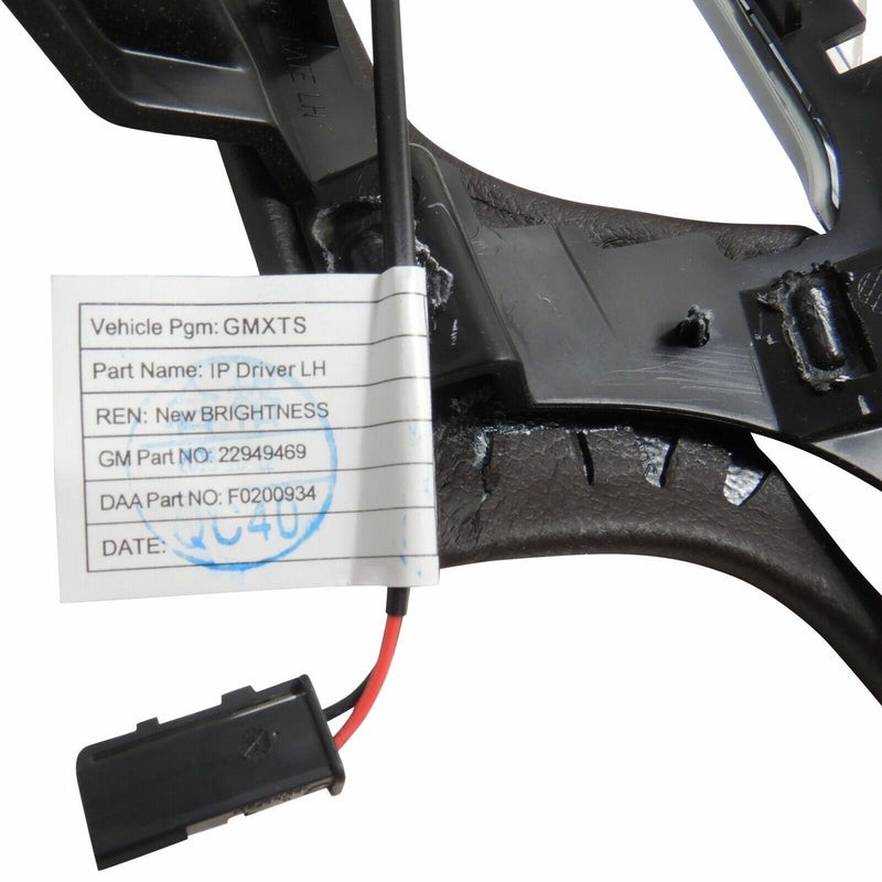 I/P Pad Driver Side LH With Lamp Package Cocoa 2013-17 Cadillac XTS 22949474-3