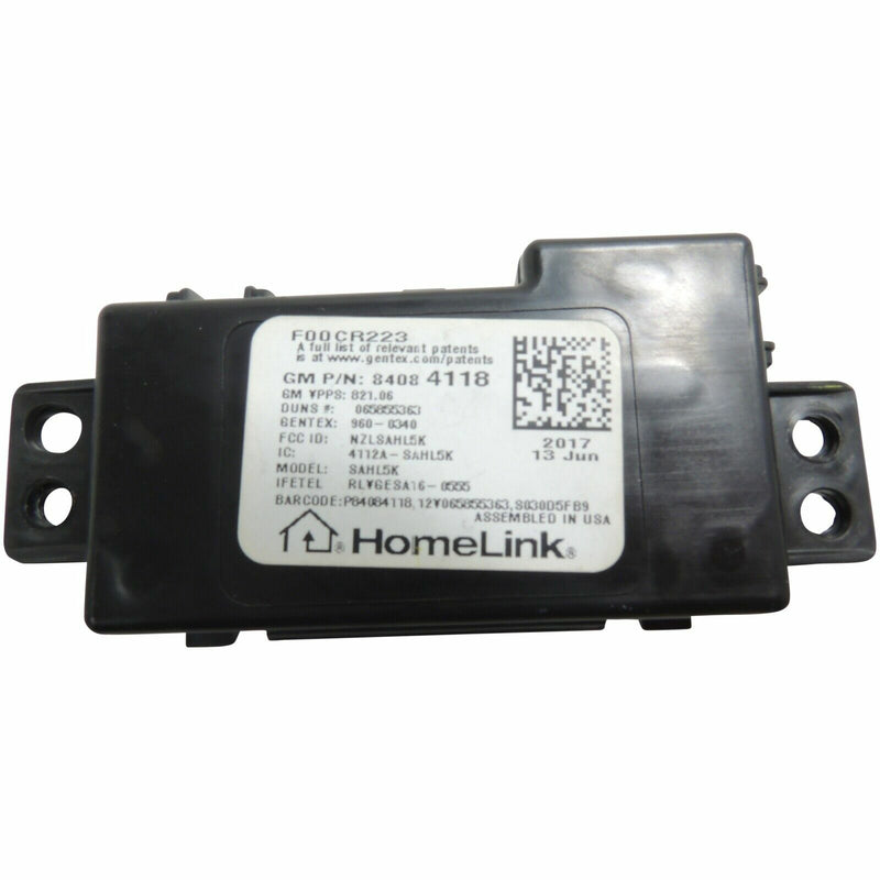 Homelink Module/Garage Door Opener Transmitter 16-17 Silverado Sierra 84084118-1