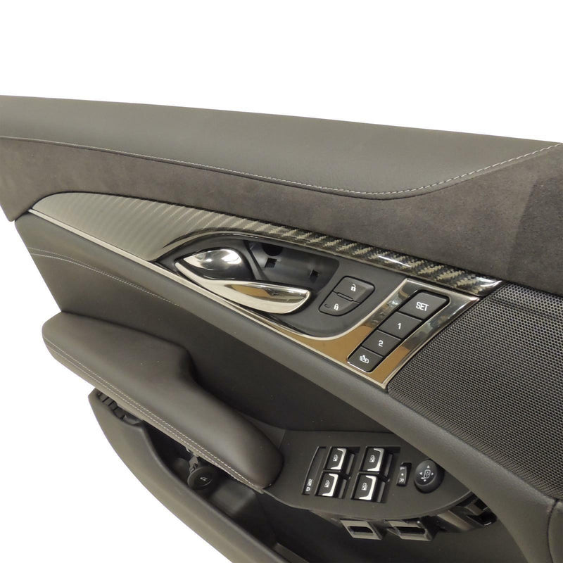 Interior Door Trim Panel LH Front Black Bose w/Memory 2014 Cadillac CTS 23436076-2