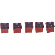SBFC LPJ Type 50 Amp Cartridge Fuse 5-Pack Slow Blow Red PEC 3452 Low Profile-1