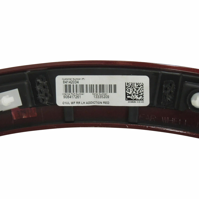 Rear Wheel Opening Flare Molding LH Siren Red 2017-21 Cadillac XT5 84142041-5