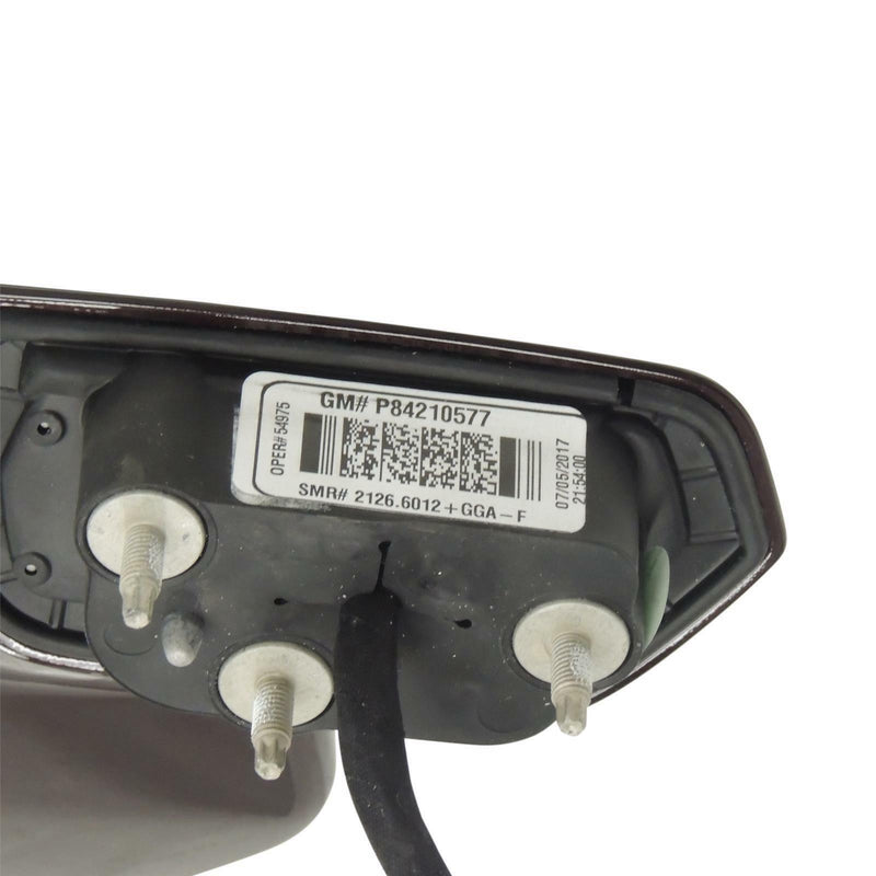 New OEM Right Side View Mirror Painted WA409B/GGA 2017-19 Cadillac XT5 84810961-6