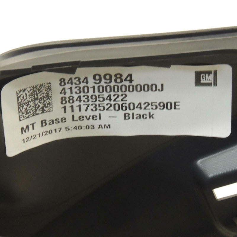 Front Floor Console Assembly Black Manual Trans 2016-18 Chevy Cruze 84349984-8