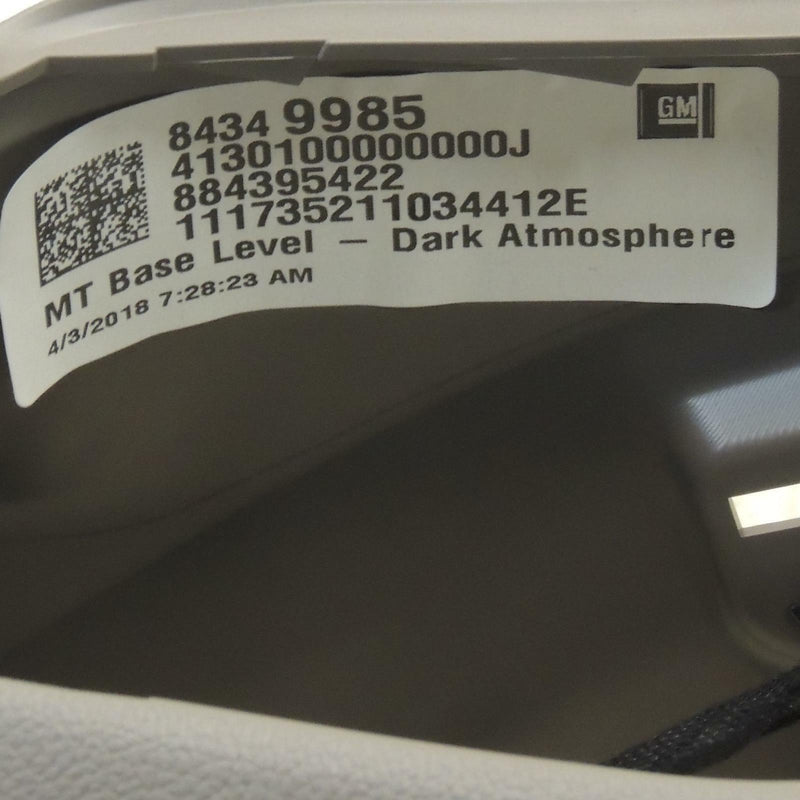 Front Floor Console Assembly Atmosphere Manual Trans 16-18 Chevy Cruze 84349985-8