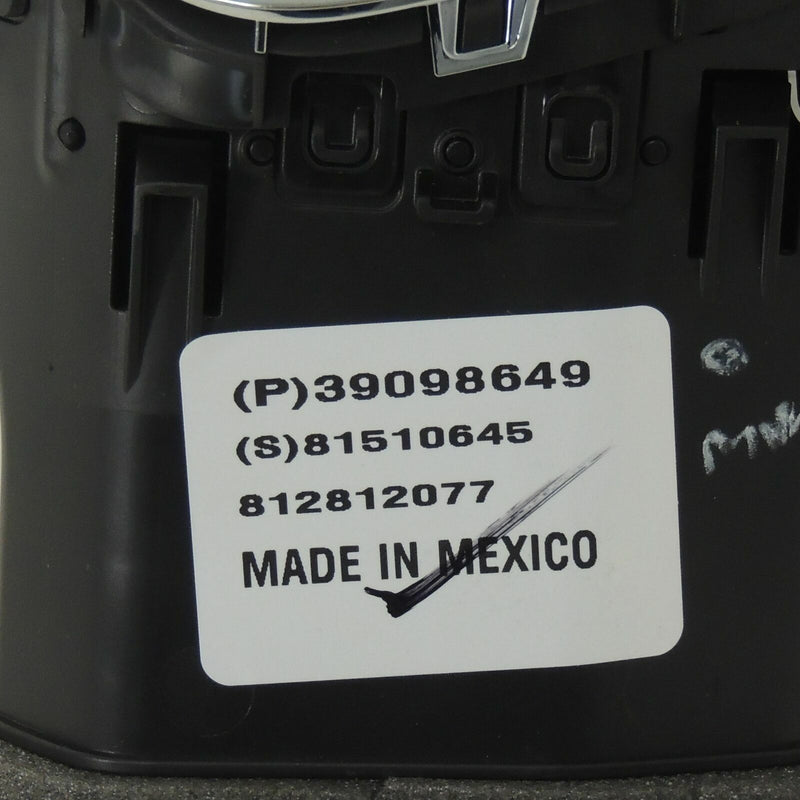 Instrument Panel Outer Air Outlet Jet Black 2016-18 Chevy Cruze 39098649-4