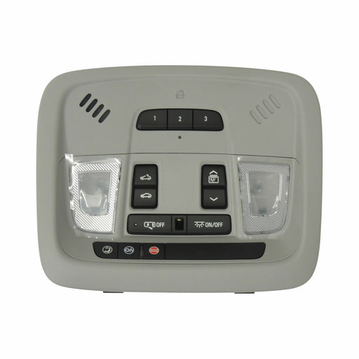 Overhead Roof Console Assembly Light Gray With Homelink 2016-18 Malibu 84439227-1