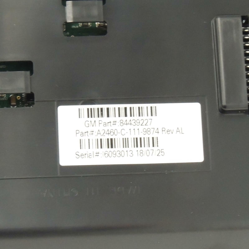 Overhead Console Gray With SRS Indicator Onstar Sunroof 2016-18 Malibu 84439227-4