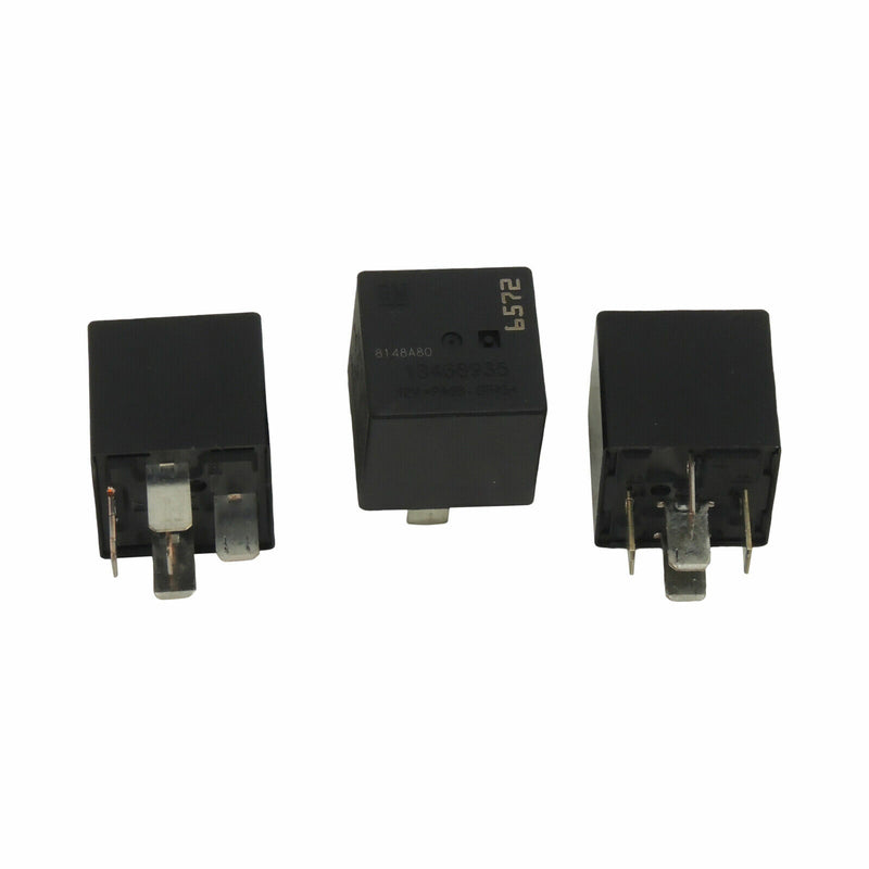 New OEM GM Relay 3-Pack ECU/ECM/PCM 5-Terminal Relay 13468935 13306942-1