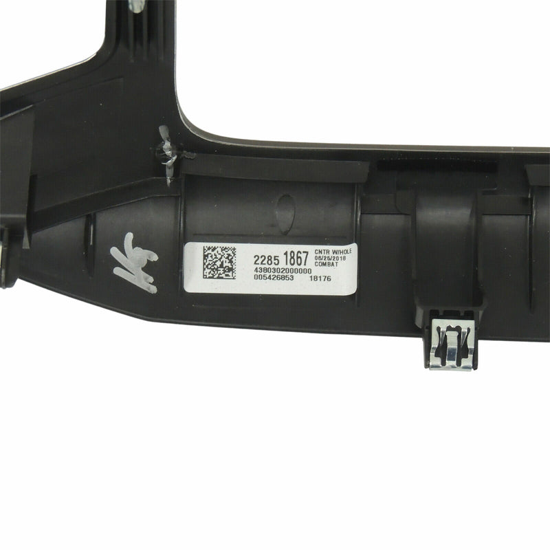 Instrument Panel Accessory Center Trim Plate Combat 2015-18 GMC Sierra 22851867-6