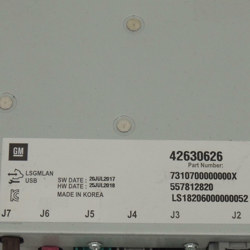 OEM GM Peripheral HMI Control Module ECCN=7A99 2018-19 Cadillac ATS CTS 42630626-3