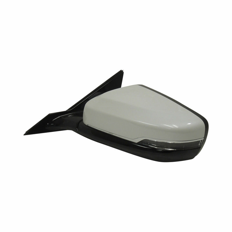 Outside Rearview Mirror Abalone White Pearl G1W LH 2016-19 Cadillac CTS 84348252-3
