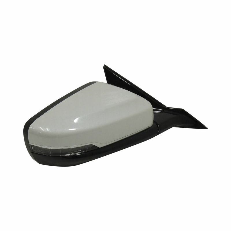 Outside Rearview Mirror Abalone White Pearl G1W RH 2015-19 Cadillac CTS 84348266-3