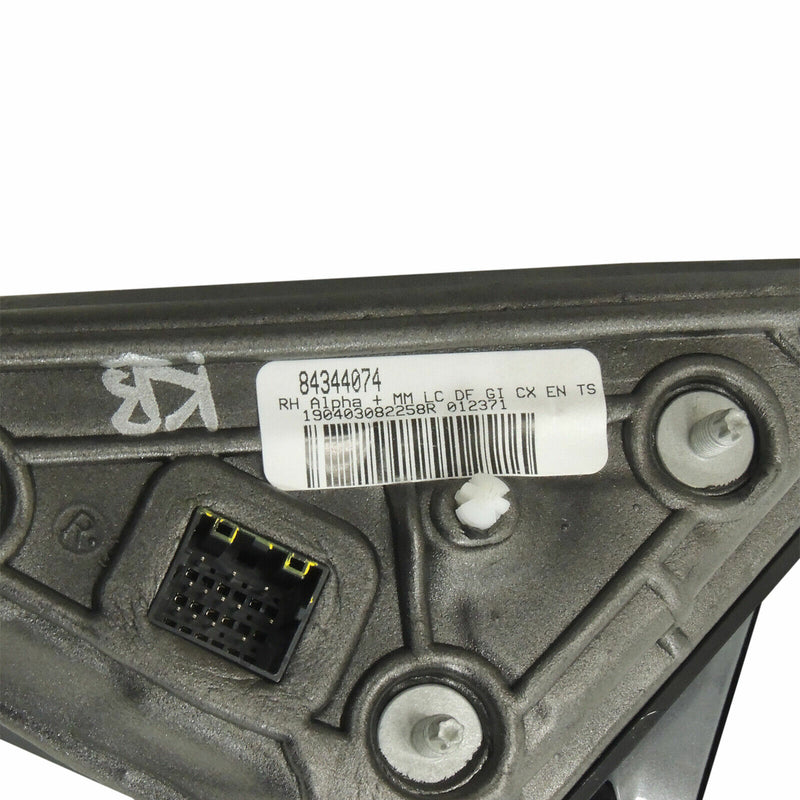 Outside Rearview Mirror Satin Steel Gray G9K RH 2015-19 Cadillac CTS 84348266-7