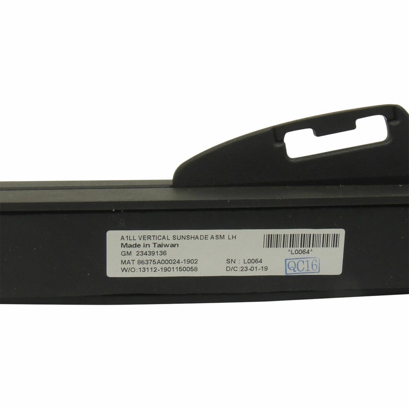 Rear Side Door Sunshade Assembly Black Left 2014-19 Cadillac CTS Sedan 23439136-5