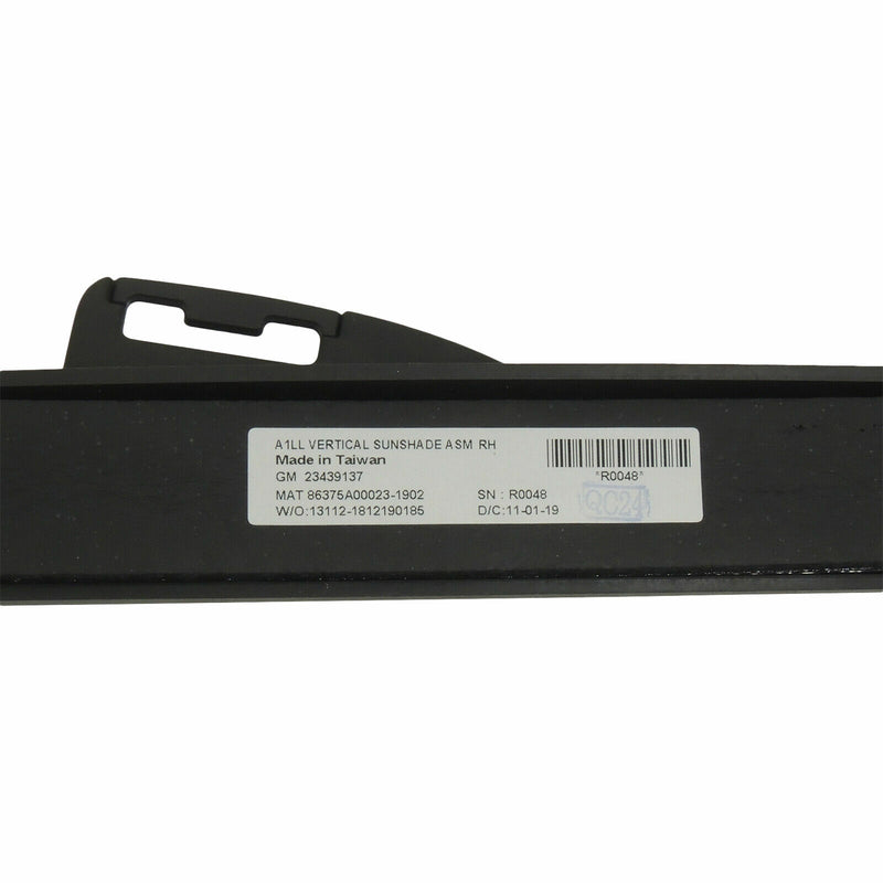 Rear Side Door Sunshade Assembly Black Right 2014-19 Cadillac CTS Sedan 23439137-4