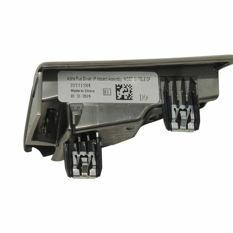 Instrument Panel Trim Driver Side Right Wood Sapele 14-19 Cadillac CTS 22771284-5
