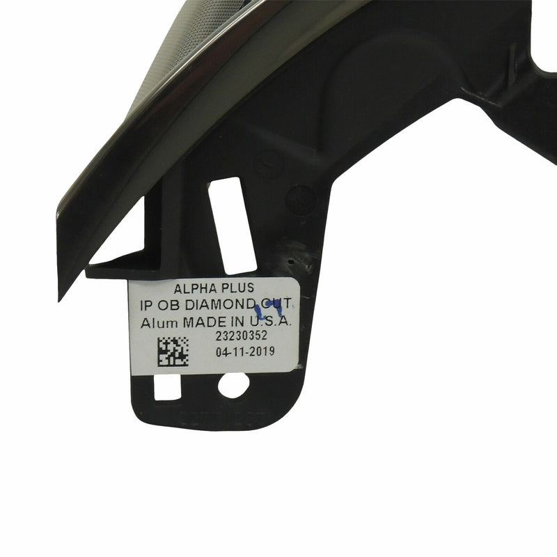 Instrument Panel Trim Driver Side Left Diamond Cut Aluminum 17-19 CTS 23230352-5
