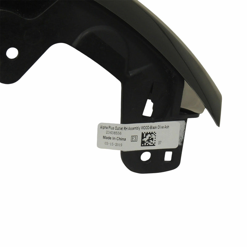 Instrument Panel Trim Passenger Side Right Black Olive Ash 2014-19 CTS 23438556-6