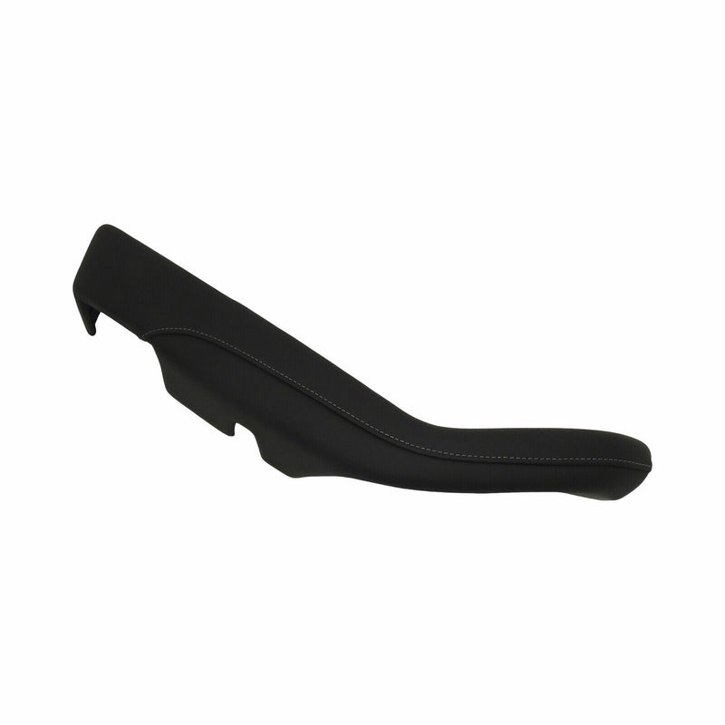 Rear Armrest Cover Left Black/Light Platinum Stitch 14-19 Cadillac CTS 84110635-1