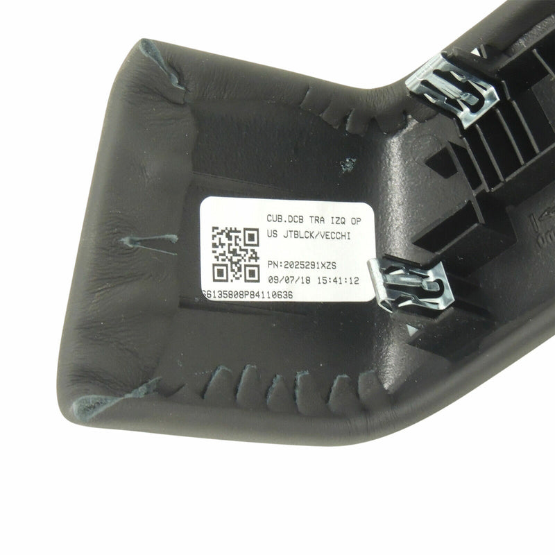 Rear Armrest Cover Left Black/Vecchio Base Sauvage Stitch 2014-19 CTS 84110636-6