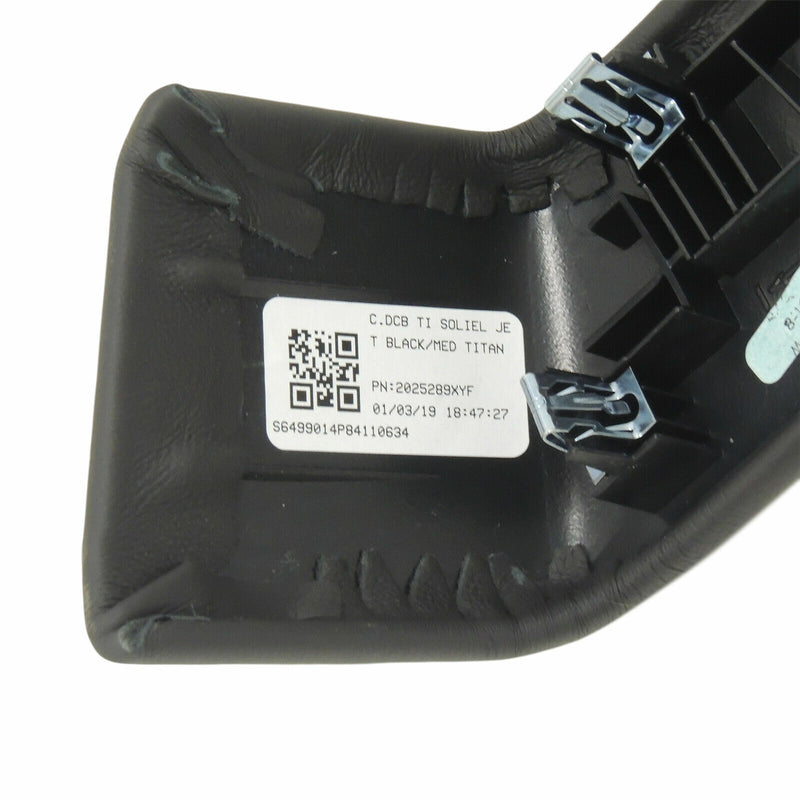Rear Armrest Cover Left Black/Med Titanium Stitch 2014-19 Cadillac CTS 84110634-6