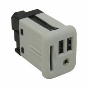 Audio Player Receptacle White Matte 2 USB 1 Aux 1 SD 2017-19 CTS 13516724-1