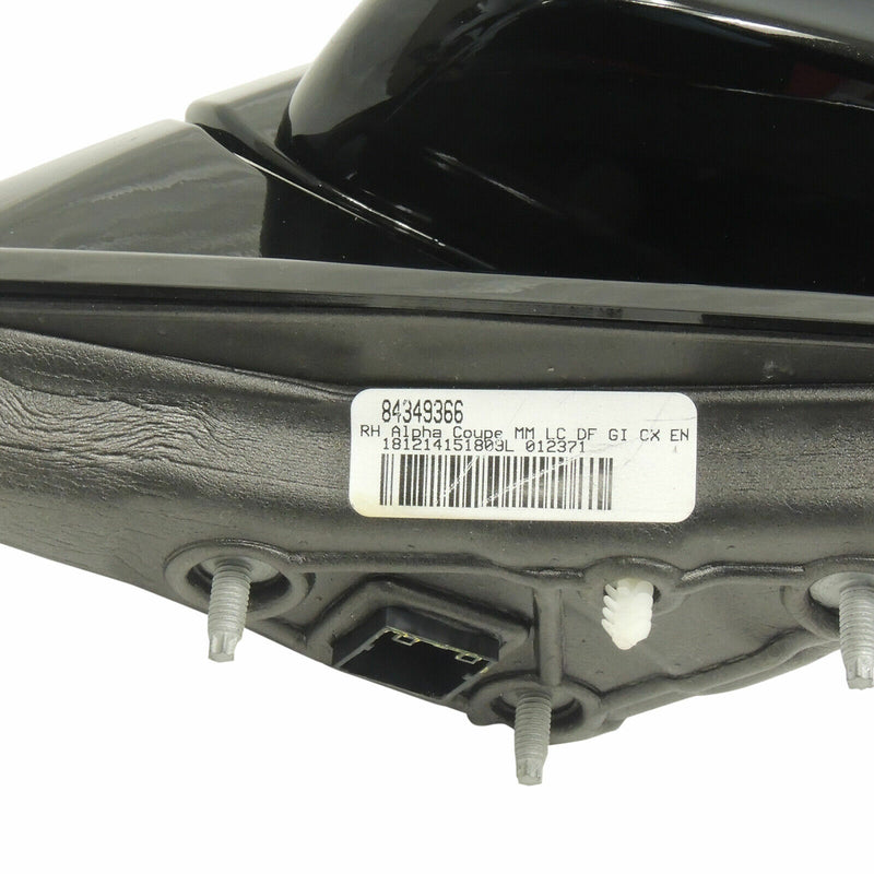 Outside Rearview Mirror Right Black GB8 2015-19 Cadillac ATS Coupe 84348236-6