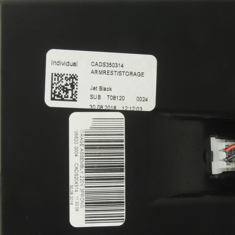 Armrest With Compartment Black Suede Grey Stitch 2014-19 Cadillac CTS 84455623-7