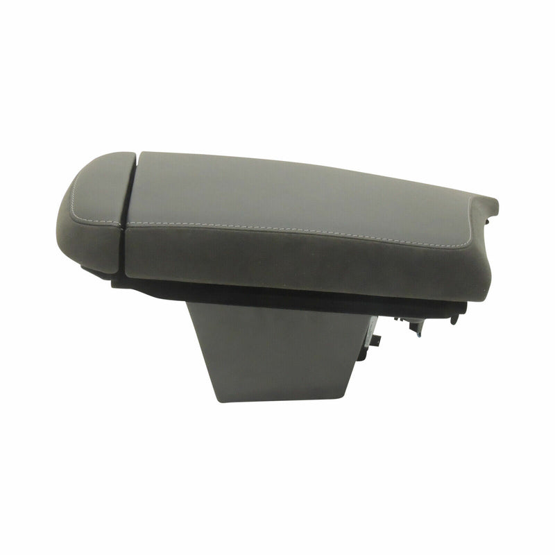 Armrest With Compartment Black Suede Grey Stitch 2014-19 Cadillac CTS 84455623-1