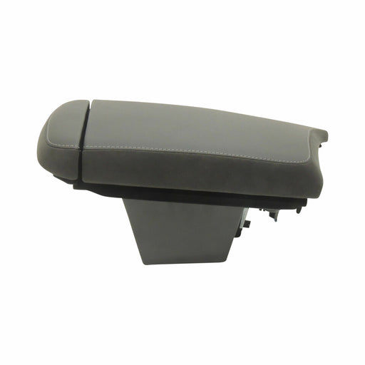 Armrest With Compartment Black Suede Grey Stitch 2014-19 Cadillac CTS 84455623-1