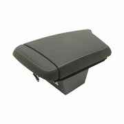 Armrest With Compartment Black Suede Yellow Stitch 2017-19 Cadillac CTS 84455628-2