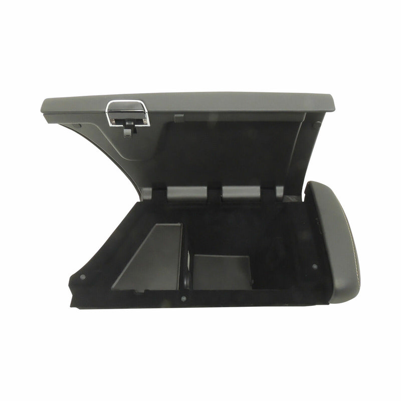 Armrest With Compartment Black Suede Yellow Stitch 2017-19 Cadillac CTS 84455628-4