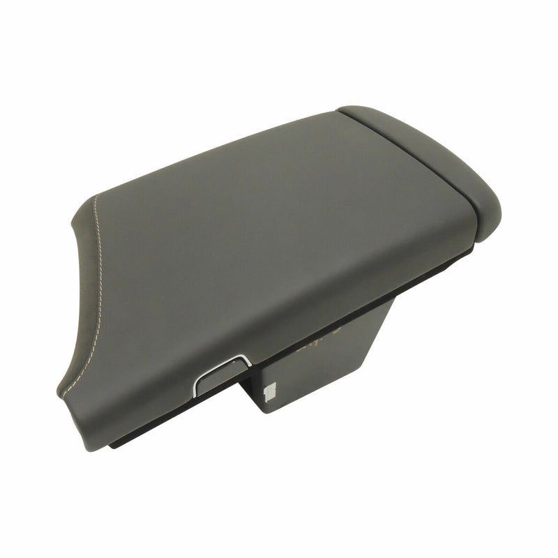 Armrest With Compartment Black Suede Yellow Stitch 2017-19 Cadillac CTS 84455628-1