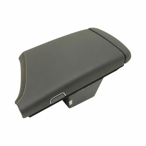 Armrest With Compartment Black Suede Yellow Stitch 2017-19 Cadillac CTS 84455628-1