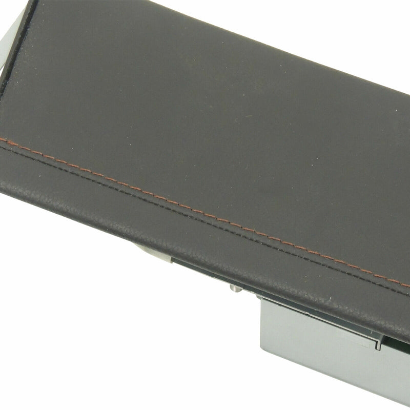 Sliding Console Cupholder Door With Module Black With Brick Stitch 2014-19 CTS-2