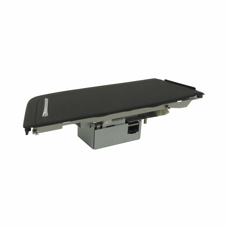 Sliding Console Cupholder Door With Module Black With Brick Stitch 2014-19 CTS-3