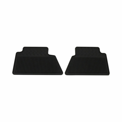 OEM Rear All-Weather Floormats Black Crew Cab 2015-19 Silverado Sierra 19300744-1