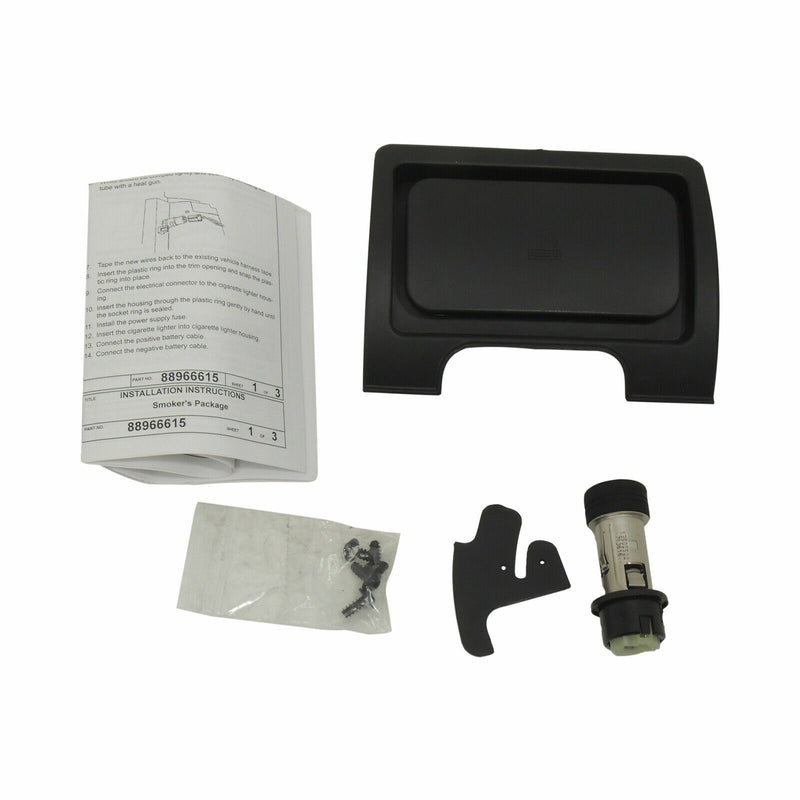 OEM GM Dash Console Ashtray Kit Smoker's Package 14-19 Silverado Sierra 23194207-3